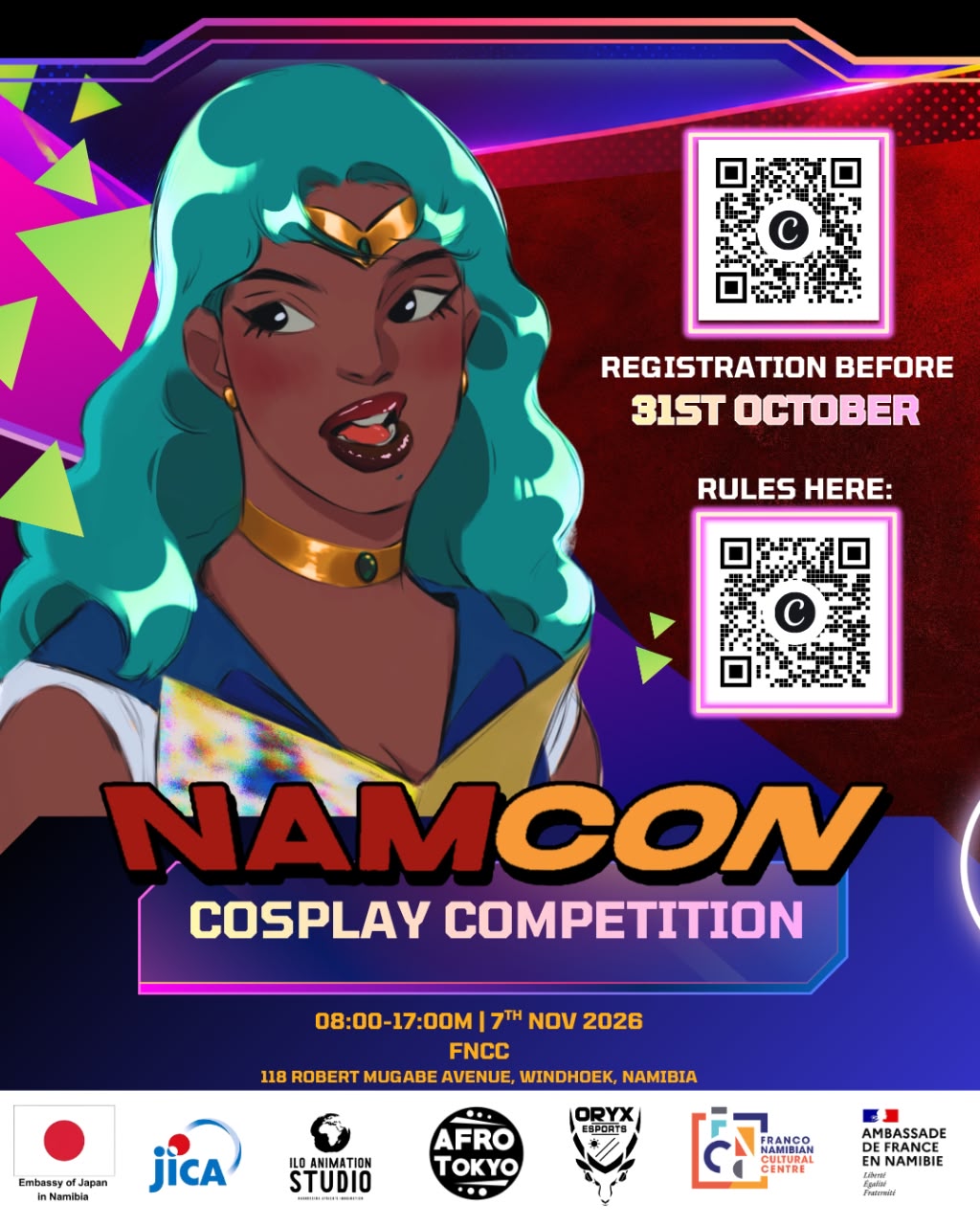 Register here by scanning QR code
